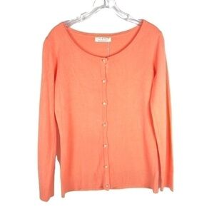 NWT Love & Heart Tangerine pearl Cardigan